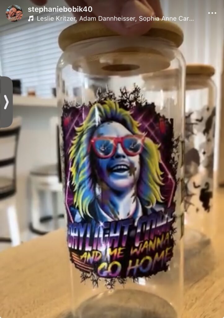 Beetlejuice It's Showtime Tumbler