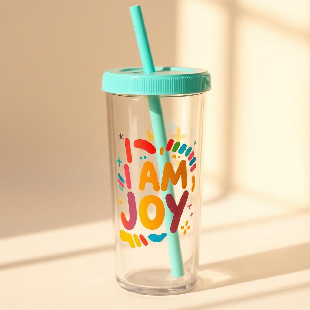 I Am Joy Affirmations Glass Can