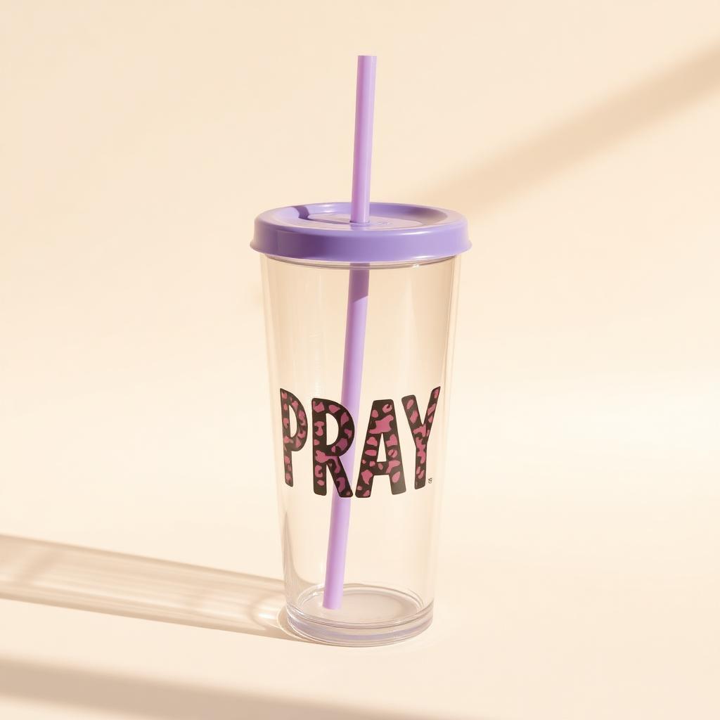 Pray Leopard Glass Can